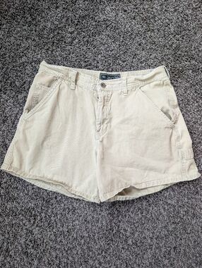 Abercrombie & Fitch Women's Tan Cotton Bermuda Shorts